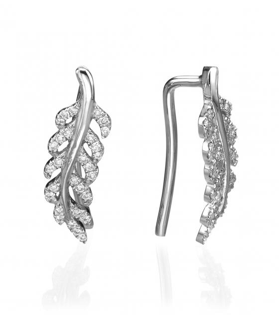 Leaf climbers earrings